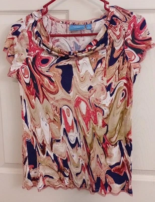 Женская рубашка SimplyVera Vera Wang размер M воротник-капот рукав-крышка - Изображение 1 из 4