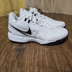 Men's Size 10 Nike Zoom Lebron Nxxt Gen Ampd Tb Promo White-Black HJ9942-100 - Picture 1 of 10