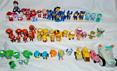 Lote de figuras de la Patrulla Canina Ryder Chase Marshall Skye Rubble Rocky Zuma Everest Track Foto 1 de 4