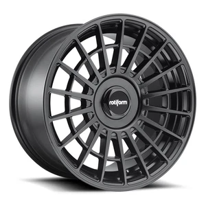 17x8 +30 Rotiform LAS-R R142 5x100,5x114.3 Matte Black Wheels (Set of 4) - Picture 1 of 3