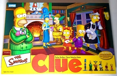 2002 The Simpsons CLUE Board Game - 2nd Edition - 100% Complete - Image 1 of 3