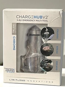 Charge Break Escape Tool Emergency Hub V2 3-In-1 Multi Tool New In Box - Picture 1 of 6