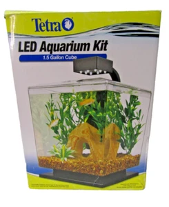 Tetra 1,5 Gallonen Würfel Aquarium Kit mit Filter, LED-Licht und Extras - Bild 1 von 5