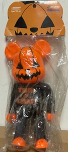 Medicom Bearbrick 2002 Halloween 400% Be@rbrick Pumpkin orange Trick or Treat - Picture 1 of 1
