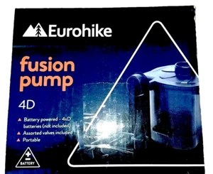 NEW EUROHIKE FUSION PUMP 4D battery powered +4x batteries+ assorted valves BNIB - Picture 1 of 7