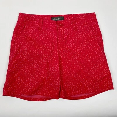 Bermudas Eddie Bauer estampadas rojas para mujer talla 2 Foto 1 de 4