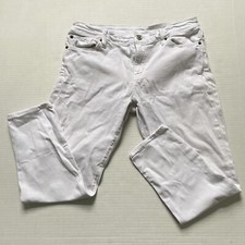 Denim & Supply Ralph Lauren 34X26 White DenimJeans Women's Low Rise Crop Skinny