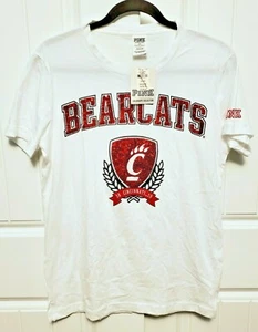 Victoria's Secret PINK XS Collegiate BEARCATS Campus T-Shirt Glitzer Pailletten neu mit Etikett  - Bild 1 von 8