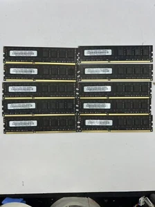Lot of 10 Mixed Major Brands 8GB DDR3 PC3-12800 desktop Ram DIMM Memory - Picture 1 of 3