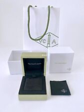 VCA Van Cleef & Arpels Suede Necklace pendant Box + Outer Box + Bag- New