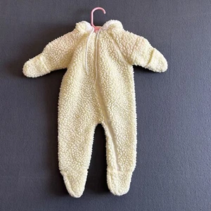 Vintage Cuddle Time Infant Snowsuit Yellow/Ivory Size 0-3 Months - Picture 1 of 14