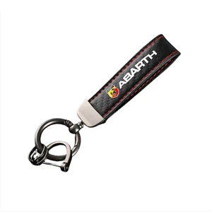 Llavero estilo cuero fibra carbono Abarth 500 595 695 124 accesorio de regalo - Imagen 1 de 1