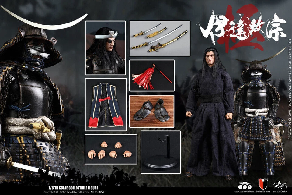 COOMODEL Japanese Samurai Metal ARMOR DATE MASAMUNE 1/6 FIGURE MASTERPIECE VER. - Image 1 of 4