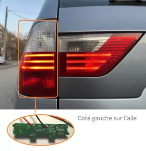 Kit de réparation Feu Arriere coté Gauche sur l'aile BMW X3 E83; OEM: 7162209 - Picture 1 of 10
