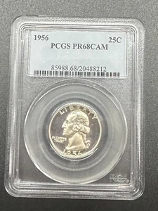1956 25C PCGS PR68CAM - 0234 - Picture 1 of 2