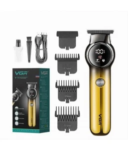 TAGLIACAPELLI BARBA RICARICABILE SENZA FILI DISPLAY DIGITALE DOPPIO MOTORE V-989 - Foto 1 di 6