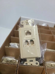 Channel Plus WPI-PDC Data / Telephone / Coax TAP Wall Plate - IVORY 27 pcs - Picture 1 of 8