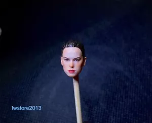 1:18 Girl Rey Head Sculpt Carved Model For 3.75" Female Action Figure Body Toys - Picture 1 of 6