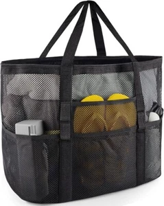Large Mesh Beach Bag – Spacious Tote for Family, Toys & Vacation Essentials - Picture 1 of 6