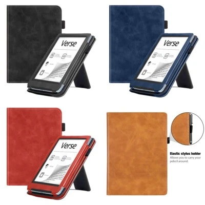 For Pocketbook Verse ‎PB629/Lite/Pro Case PU Leather Cover 6" &Stand Smart Sleep - Image 1 of 4