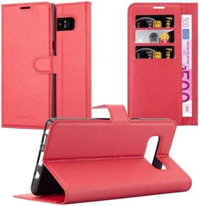 CUSTODIA PORTAFOGLIO LIBRO per SAMSUNG GALAXY NOTE 8 COVER FLIP MAGNETICA ROSSA - Foto 1 di 5