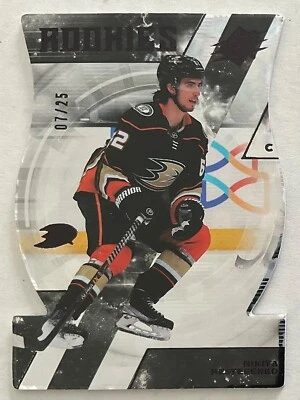 2023-24 NIKITA NESTERENKO UD SPX NHL SHIELD FOIL ROOKIES CARD #126 DUCKS #07/25 - Image 1 of 2