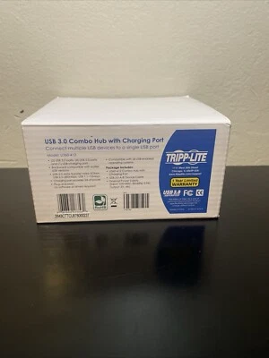 Tripp Lite U360412 6 Ports USB 3.0 SuperSpeed Charging Hub - Black New - Image 1 of 4