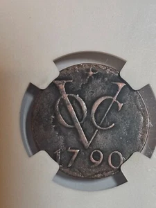 E Indies Duitt New York Penny Genuine NGC 8318537-191 - Picture 1 of 4
