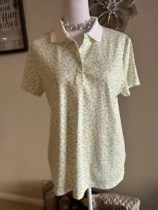 Polo donna Lands' End tema limone manica corta con colletto - Tg 14/16 (L) - Foto 1 di 9