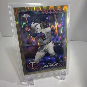 2024 Topps Chrome Update - Gold RayWave Refractor #USC168 Manuel Margot /50 - Picture 1 of 8