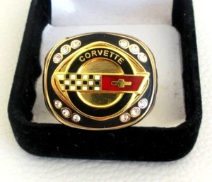 Corvette C4 Unisex14 Carat Gold Filled Signet Ring - Picture 1 of 2