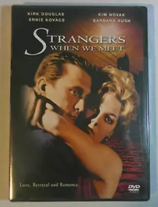 Strangers When We Meet (DVD, 1960) Kirk Douglas, Kim Novak, Ernie Kovacs - NEW!! - Foto 1 di 2