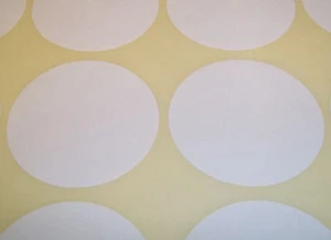 60 White 38mm - 1.5 Inch Colour Code Dots Round Stickers Sticky ID Labels - Picture 1 of 1