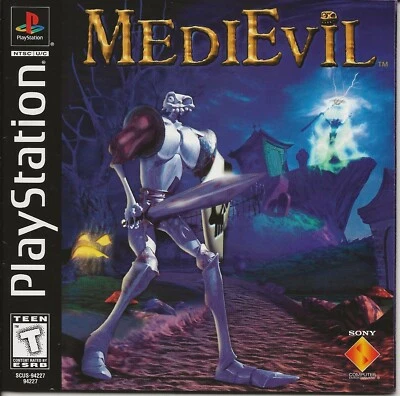 MediEvil (Sony PlayStation 1, 1998) w/sweepstakes card - Image 1 of 3