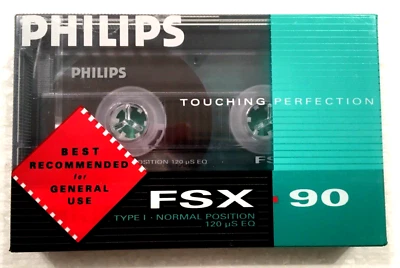 PHILIPS FSX 90 casete de audio vintage cinta en blanco sellada Hecho en Australia Tipo I Foto 1 de 2