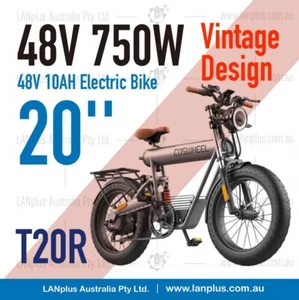 Coswheel T20R Mountain Vintage eBike 750W 48V 10Ah Fat Tires - Picture 1 of 5