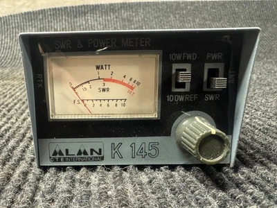 Alan International K145 SWR Power Meter for CB Radio 1.5 - 150 MHz 10-100 Watts - Image 1 of 4