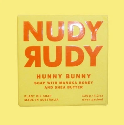 Nudy Rudy Hunny Bunny Bar Soap 120 g 4.2 oz Manuka Honey and Shea Butter - Image 1 of 4