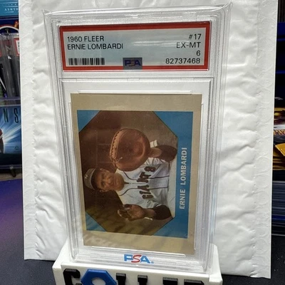 Fleer Heinie Manush 1960 PSA 6 EX-MT Ejemplo de alta calidad #18 Foto 1 de 2