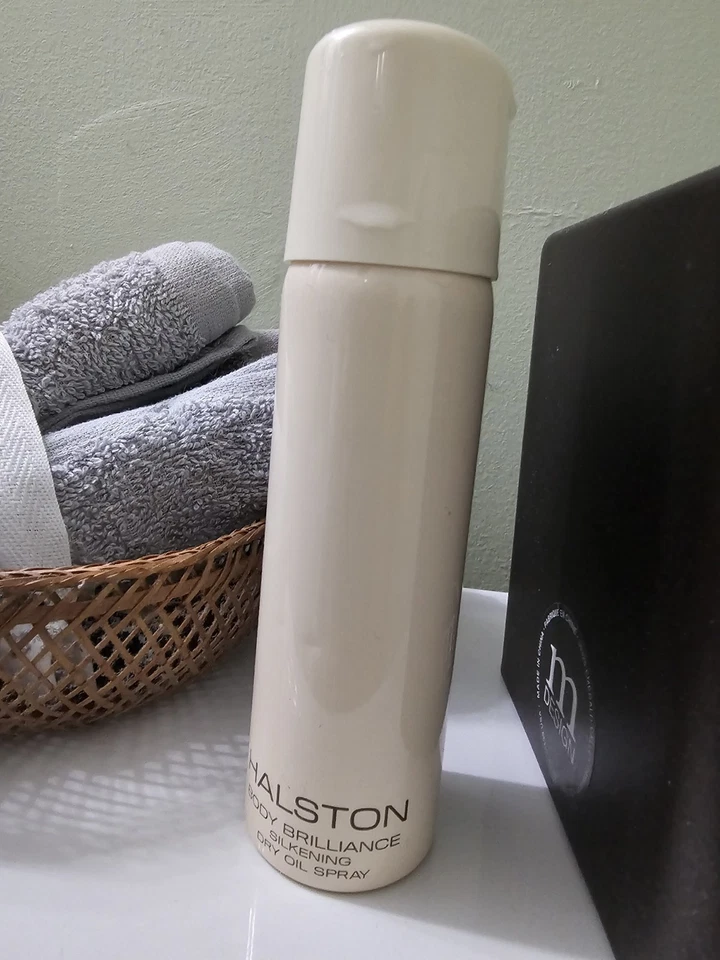 HALSTON BODY BRILLANCE ШЕЛКОВИСТЫЙ спрей с сухим маслом винтажный аэрозоль 5,5 унц редкий новый без коробки - Изображение 1 из 2