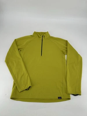 Capa base Patagonia Capilene peso medio azul cuarto cremallera para hombre verde medio Foto 1 de 4