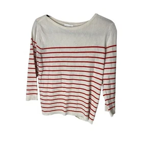 Blusa H&M Basics Portofino Bretón Rayas Pequeña Tejido Ligero Minimalista Preppy - Imagen 1 de 4