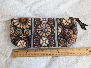 Bolsa de Maquillaje Acolchada VERA BRADLEY Canyon Marrón Aprox 8"x3"x1" - Imagen 1 de 4