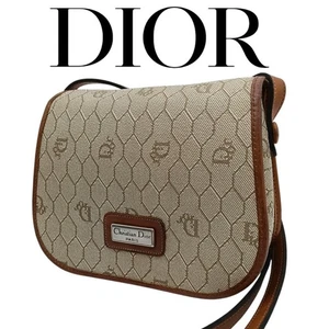 Women's Wear Christian Dior shoulder bag mini honeycomb pattern beige brown - Picture 1 of 16