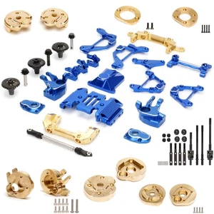 Steel Gear Alloy Center Link Mounts OP Brass Bumper For RC Axial scx10 III 1/10 - Picture 1 of 41