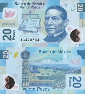 Mexico 20 Pesos 2006 P 122a Polymer A Serie UNC - Picture 1 of 3