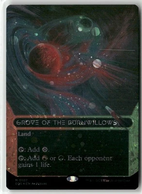Grove of the Burnwillows (#107) (Borderless) (Galaxy Foil) NM MTG Stellar Sights - Image 1 of 2