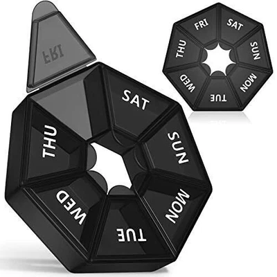 NEW Weekly Pill Box Daily Organiser Medicine Tablet Storage Dispenser 7 Day - Image 1 of 4