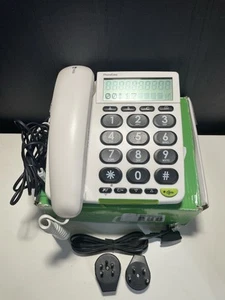 Doro PhoneEasy 312cs Big Large Button Corded Phone Telephone (White) boxed - Photo 1/10