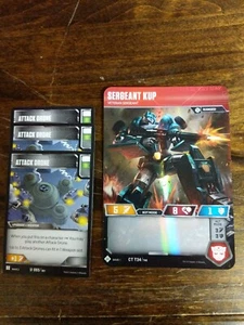 Transformers TCG Sergeant Kup + 3x Attack Drones NM-Mint - Picture 1 of 2